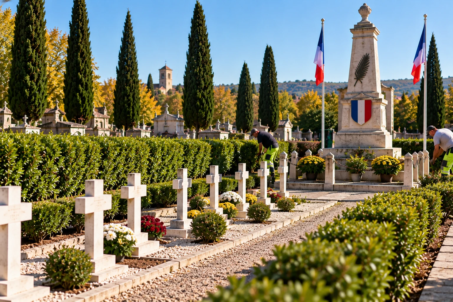 Lapalud : le carré militaire du cimetière communal entièrement remis en état