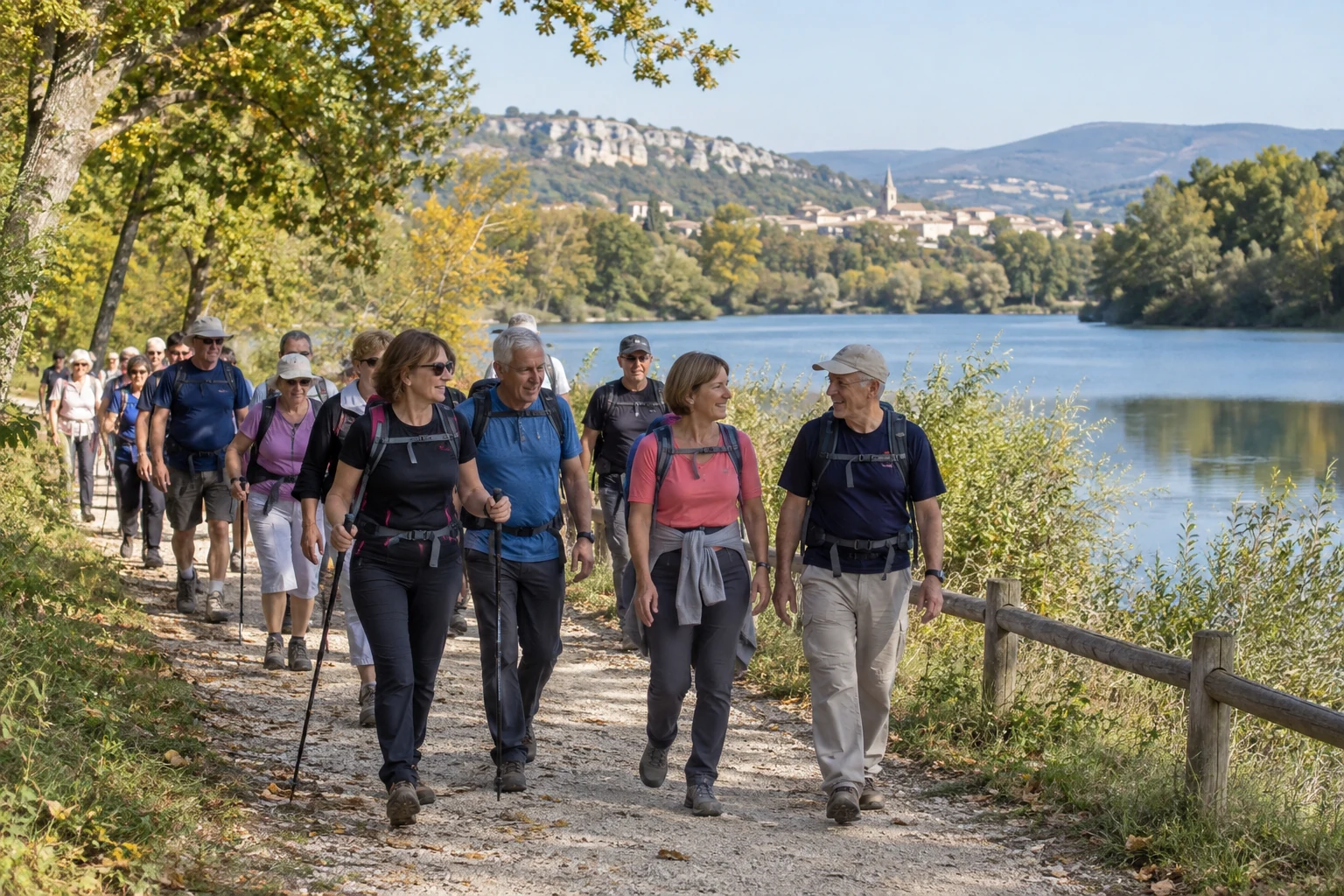 Lapalud
 : le Sprinter club reprend la randonnée avec 25 participants à Bourg-Saint-Andéol