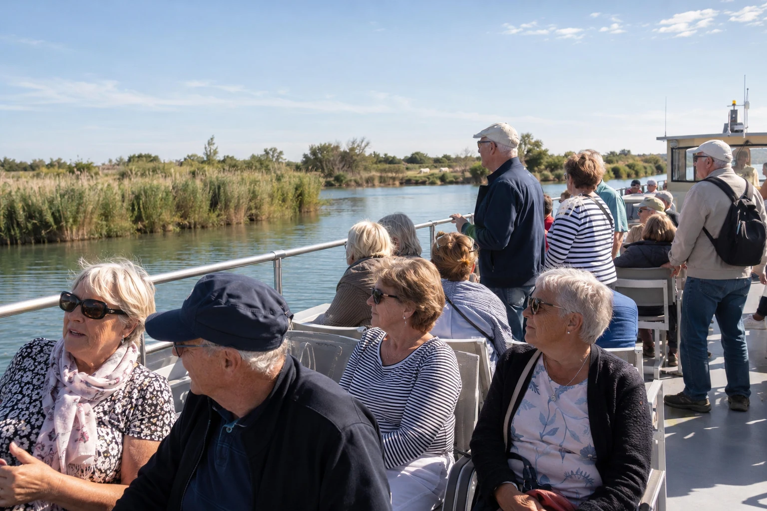 Lapalud
 : 107 seniors réunis pour une journée en Camargue à Aigues-Mortes