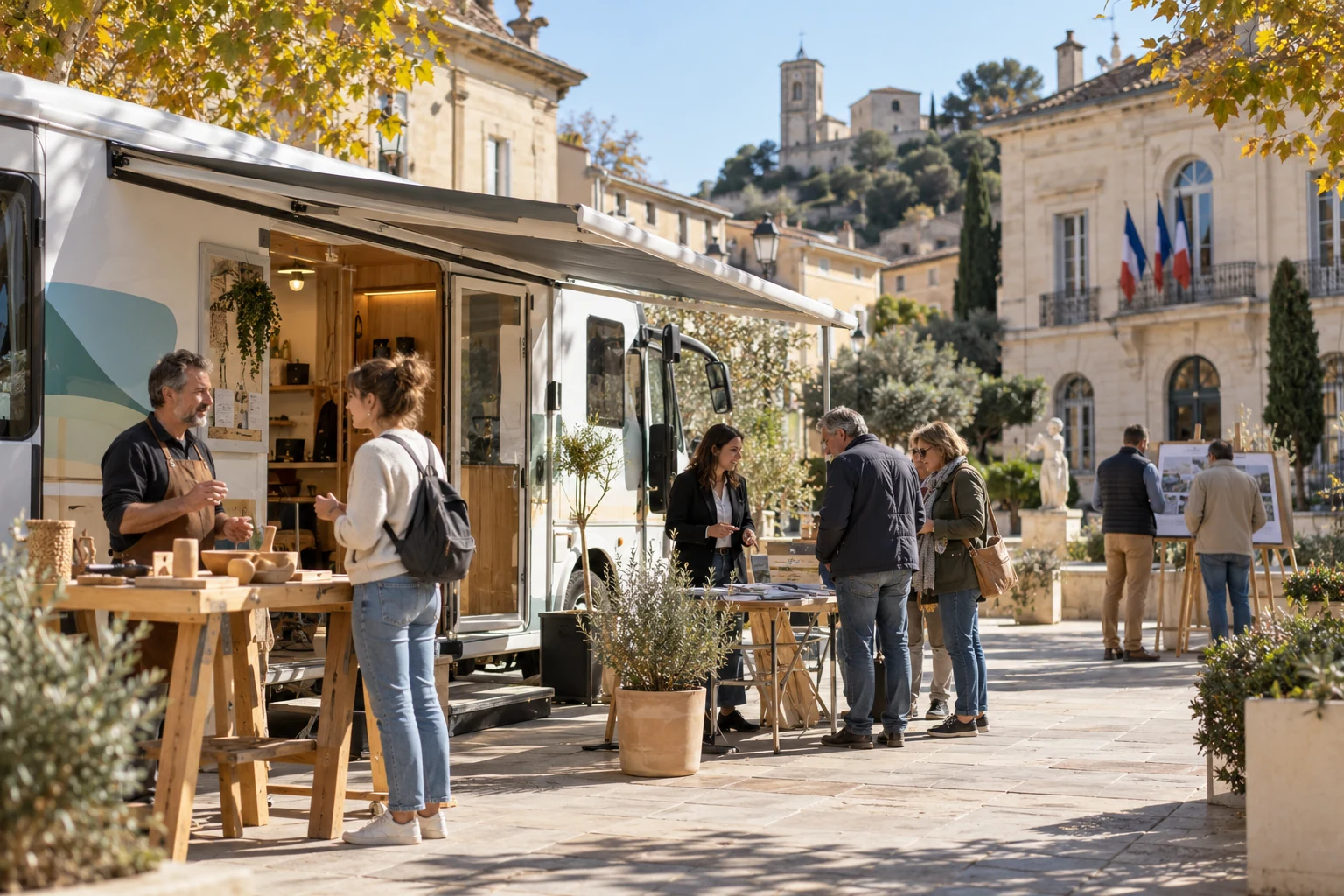 Bollène : le bus de l'Artisanat Tour fait étape pour accompagner professionnels et futurs artisans