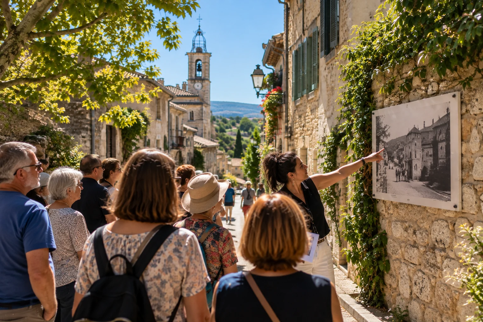 Mondragon : la 14e carte postale de la Flânerie d’Antan inaugurée pendant les Journées du patrimoine