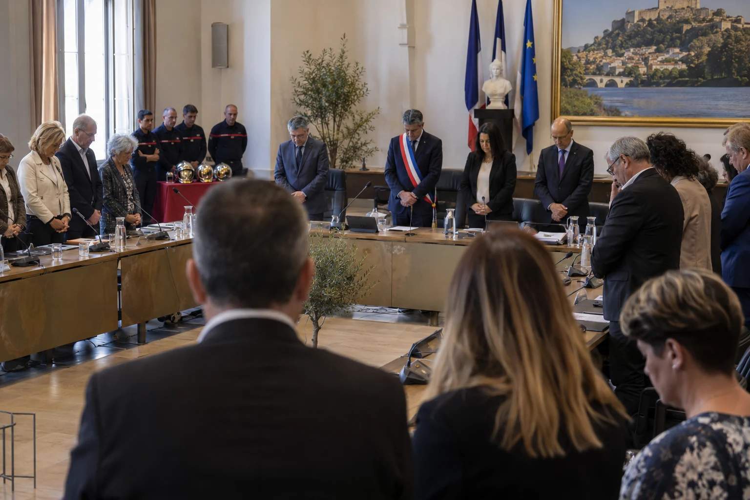 Bollène
 : le conseil municipal rend hommage à Katerina Lukesova et aux pompiers