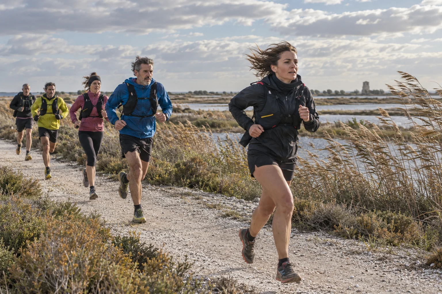 Athlétisme : les coureurs du CAP Bollène affrontent le mistral en Camargue