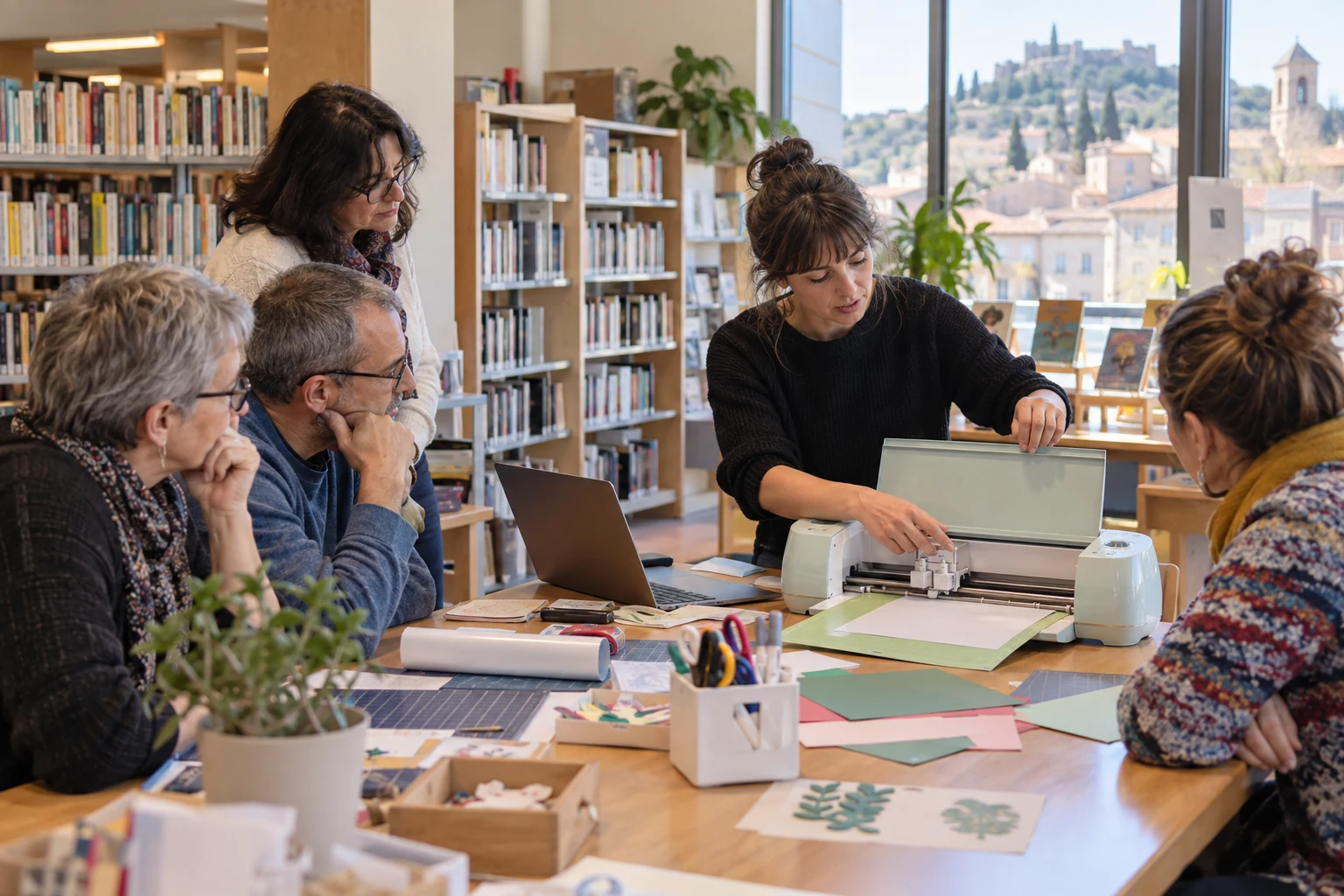 Bollène : deux ateliers pour découvrir la création numérique avec une machine Cricut à la bibliothèque