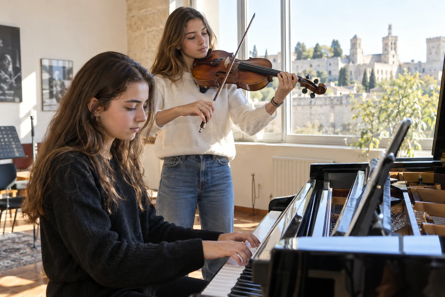 De
 Bollène à Avignon, Jeanne et Léonie Tavan poursuivent leur parcours musical