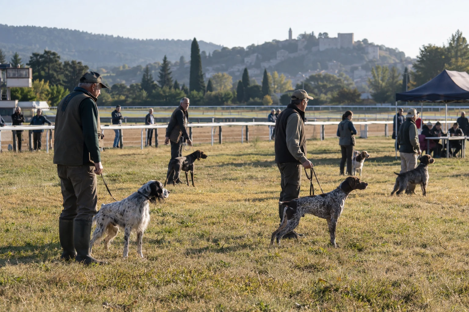À
 Bollène, une quarantaine de chiens réunis pour le concours annuel de l’Amicale du chien d’arrêt