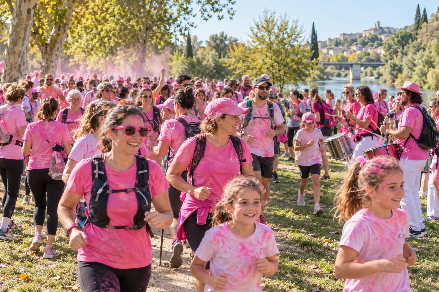 Bollène : forte mobilisation aux Jardins du Lez pour les courses d'Octobre rose