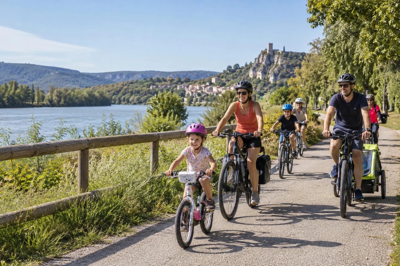La
 ViaRhôna en fête le 4 octobre entre Lapalud, Lamotte-du-Rhône, Mondragon et Mornas