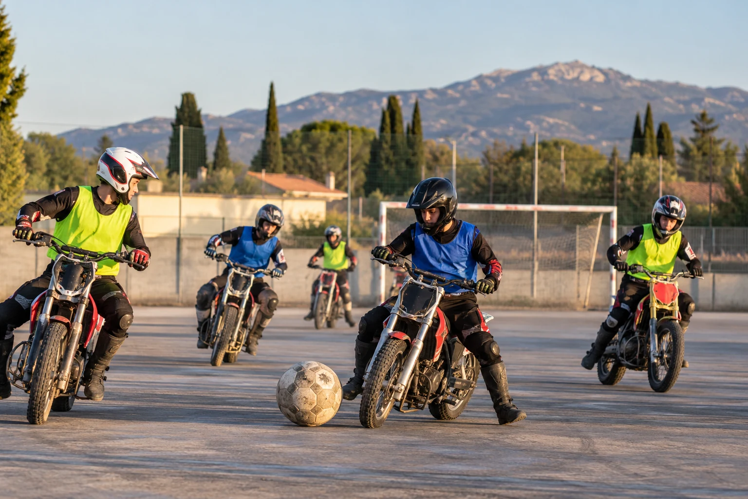 Bollène : après l'incendie, huit jeunes du Sporting Motoball poursuivent leur entraînement à Carpentras