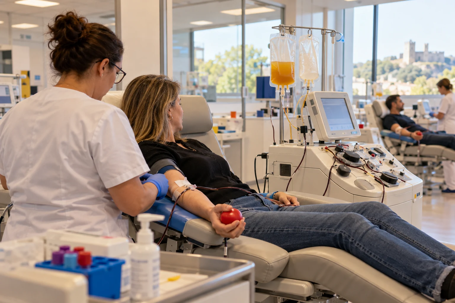 Don du plasma : deux bénévoles de Lapalud se forment à Avignon pour mieux informer les donneurs