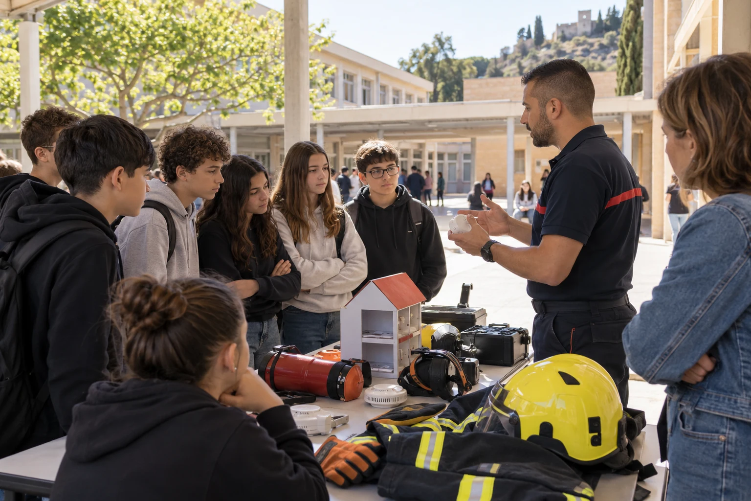 Bollène : au collège Boudon, les élèves sensibilisés aux risques majeurs et aux métiers