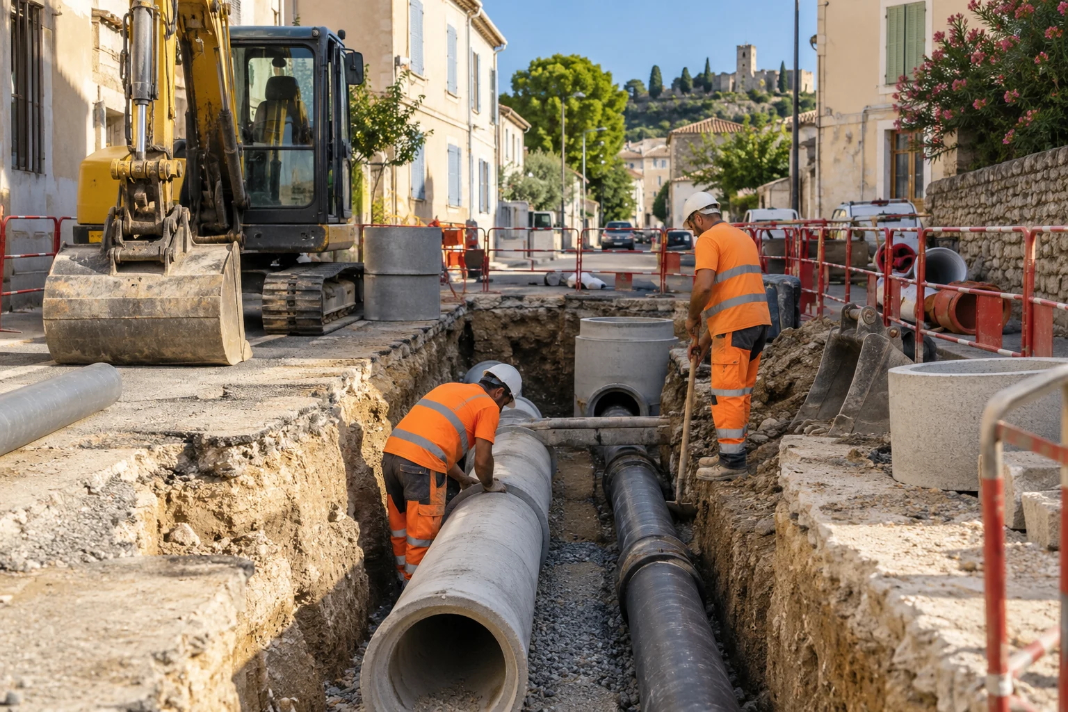 Bollène : des travaux pour séparer les eaux usées et les eaux pluviales